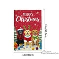 thumbnail image 4 of JOOCAR Merry Christmas Dogs Garden Flag for Winter Christmas Home Outdoor Garden Yard Door Decor 12x18 inch, 4 of 5