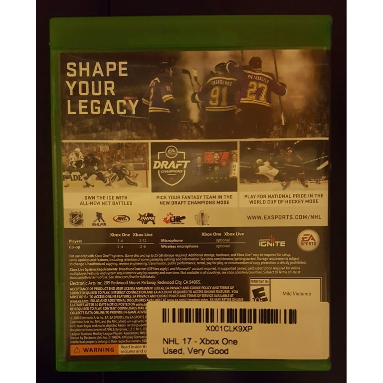 NHL 17, Electronic Arts, Xbox One, 014633368918 - Walmart.com