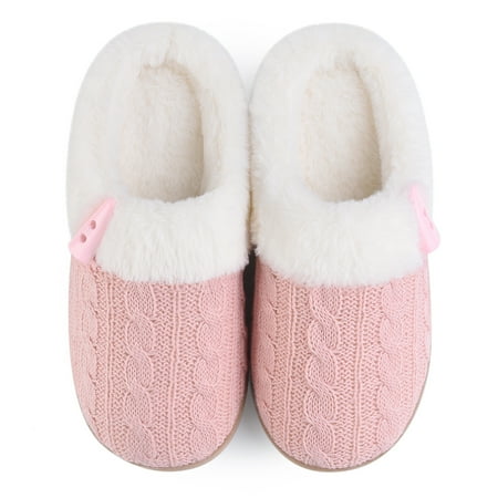 

Lovlife Slippers for Women Knit Slip on Memory Foam Outdoor Indoor Pink 36-37