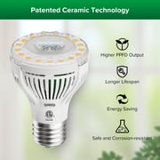SANSI 4-Head Dimmable Grow Light, 35-64 Tripod, Remote/Timer, 4x10W PAR20 Bulbs for Indoor Plants