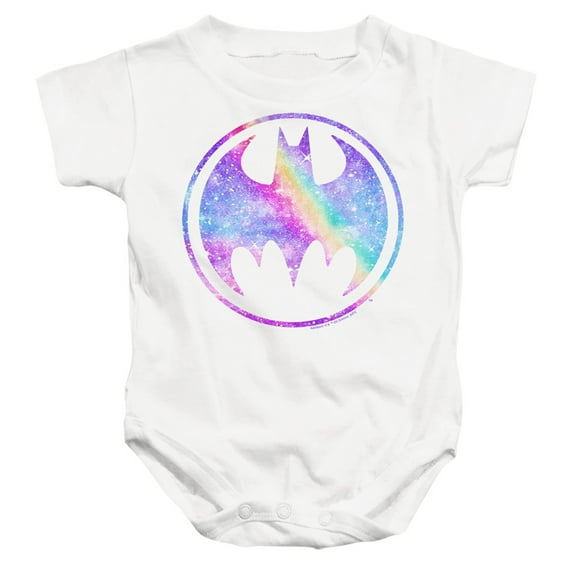 Batman Unicorn Galaxy Bat Unisex Infant Snap Suit for Baby (6 Months) White