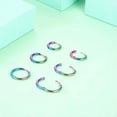 thumbnail image 2 of Cterwk 4 Pairs 14K Gold Plated Huggie Hoop Earrings for Women Men, Minimalist Gold Huggie Hoop Earrings, Multicolor, 2 of 6