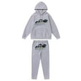 thumbnail image 1 of Shooters Hooded Tracksuit Black Gray, 1 of 2