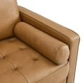 thumbnail image 3 of Modway Valour Mid-Century Leather Solid Print Tufted Armchair, Tan, 3 of 9
