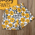 thumbnail image 5 of Toddler Baby Girls Summer Shorts Set Sassy Shirts Floral Pants 2pc Summer Clothes Outfits 1-5 Years, 5 of 6