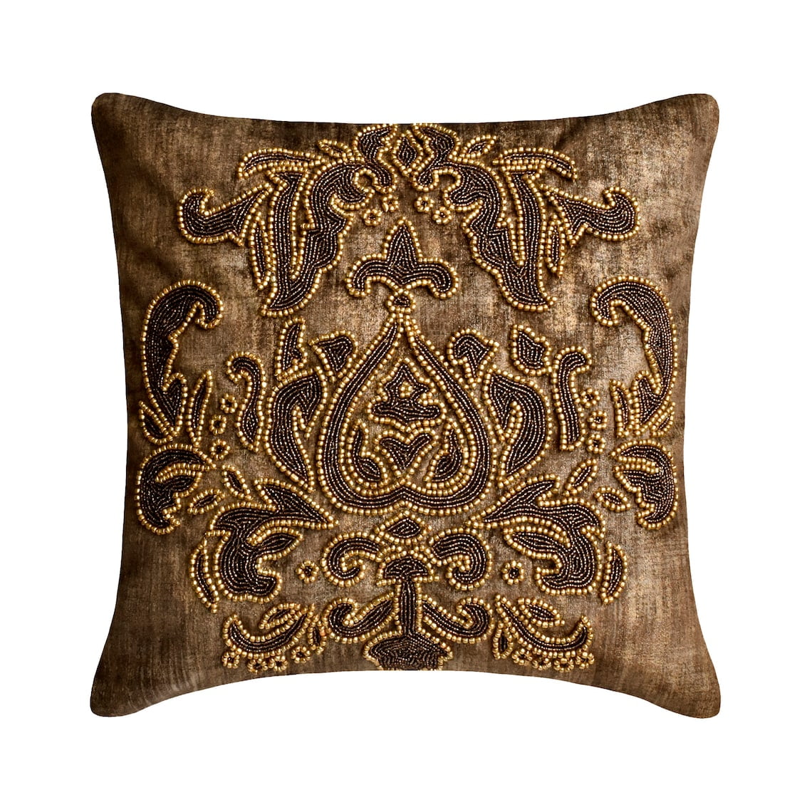 Pillow Covers, Brown 16"x16" (40x40 cm) Pillow Covers, Suede Foil