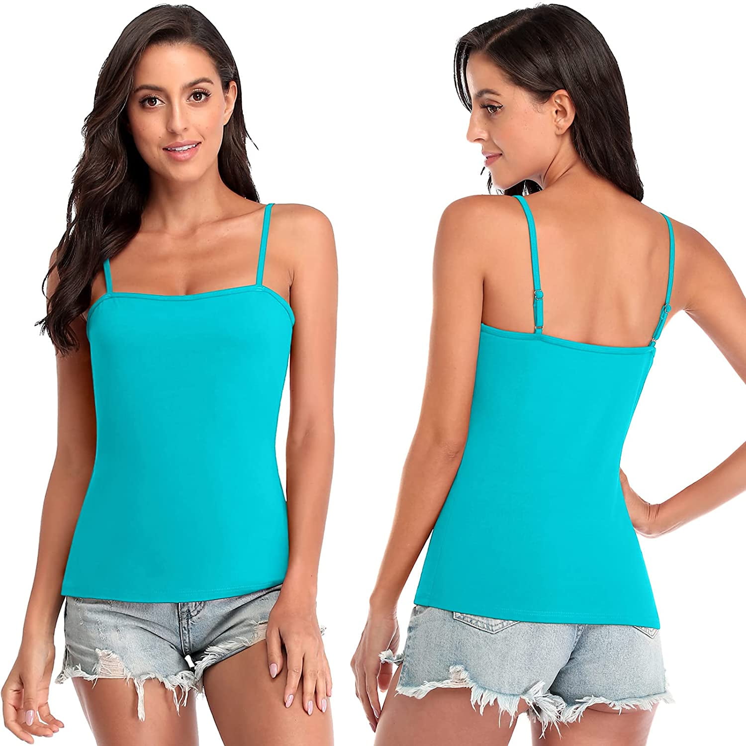 Adjustable Cotton Shapewear Camisole Plus Size Tops With Spaghetti Straps  For Womens Casual Wear From Sandlucy, $15.63