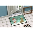 thumbnail image 2 of Carolines Treasures CK2048MAT Chocolate Labrador Snowman Christmas Door Mat Indoor Rug or Outdoor Welcome Mat 18x27, 2 of 4