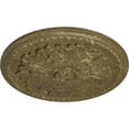 thumbnail image 3 of Ekena Millwork 16 7/8"OD x 1 1/2"P Swindon Ceiling Medallion (Fits Canopies up to 2 7/8"), Hand-Painted Mississippi Mud Crackle, 3 of 6