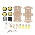 thumbnail image 2 of Smart Car Chassis, 6cm Wheels Diameter DIY Cars Base Kit DC Gear Motor 4pcs Driving Wheel  For Replacement, 2 of 8
