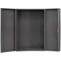 14 Gauge Heavy Duty Lockable Cabinet with Deep Door Style, Gray - 48 x 24 x 72 in.