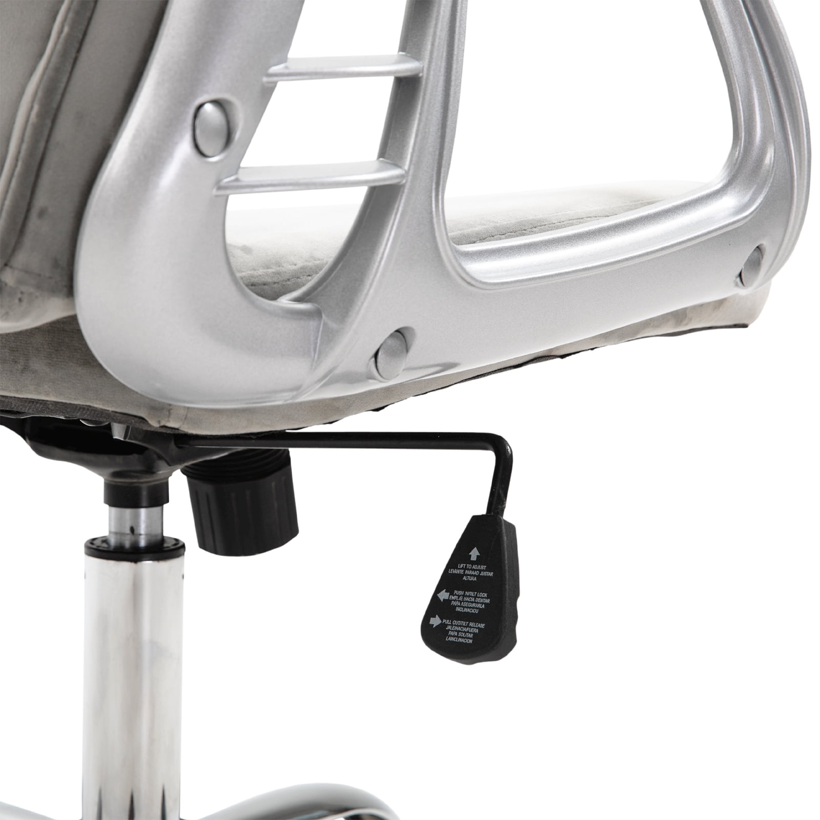 Velvet Office Chair, Grey