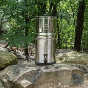Big Berkey® Gravity-Fed Water Filter with 2 Black Berkey® Purification Elements and Rubberized Non-Skid Feet Wire Stand Accessory