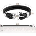 thumbnail image 4 of Women's and Men's Bracelet, Strong Leather Bracelet, Multilayer, 4 of 5