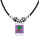 thumbnail image 1 of Collar colgante de guitarra de coliflor a mano Unbranded de cuerda de cuero 2.0 cm x 2.7 cm 50 cm, 1 of 3