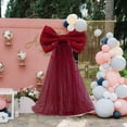 thumbnail image 5 of Large Bow for Party Wedding Decorations Christmas Tree Wall Decor 20x15 Inches with 59 Inches Tail Red Big Bow for Birthday Baby Shower Festive Celebrations, 5 of 6