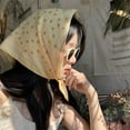 thumbnail image 5 of Floral Print Neckerchief Women Korean Cotton Linen Square Scarf Elegant Neck Scarves Small Wraps Bandana Head Scarfs, 5 of 22