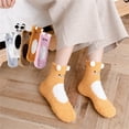 thumbnail image 3 of Milue Winter Fuzzy Socks for Women Casual Home Sleep Socks Cartoon Doll Slipper Socks, 3 of 21