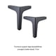 thumbnail image 5 of Patas para muebles Riwesomey 4 piezas Triangular Negro 17cm, 5 of 6