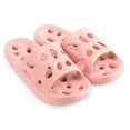 thumbnail image 3 of Spencer Shower Shoes for Women Men, Quick Drying Non Slip Bath Slippers with Drain Holes, Pink, 4-5 Women, 3 of 10