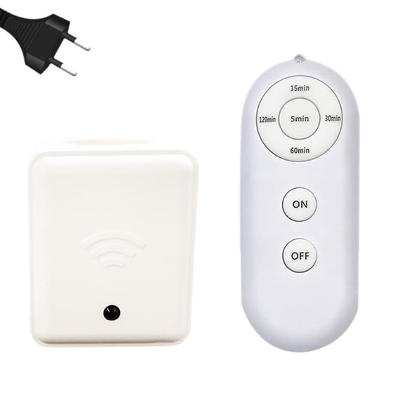 E27 Smart Remote Control Lamp Holder Socket, Wireless Plug-in Light Adapter with Timer for LED Bulbs, On/Off Switch for Home Bedroom Lighting