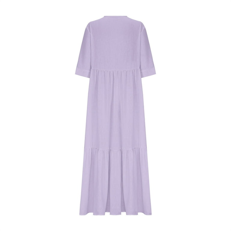 Maqroz Dusty Blue Dress for Women V Neck Navy Blue Casual Dress Loose Dress  Plus Size Mini Dress A Line Boho Midi Dress Wrap Dress Wedding Guest Classy  Outfits Vestidos Elegantes Juveniles -