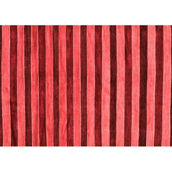 Ahgly Company Machine Washable Indoor Rectangle Abstract Red Modern Area Rugs, 2' x 3'