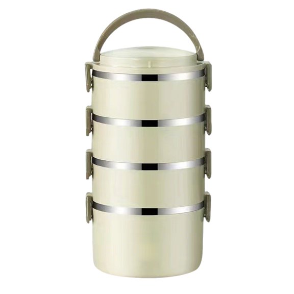 Stainless Steel Insulated Lunch Box Set 1/2/3/4 Layer Bento Container with Carry Bag Thermal Compartment Food Storage for Work Travel Camping Reusable Eco Friendly
