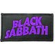 thumbnail image 1 of Black Sabbath - Parches Termoadhesivos Diseño Lodotipo Ondulado (Negro, Morado), 1 of 2