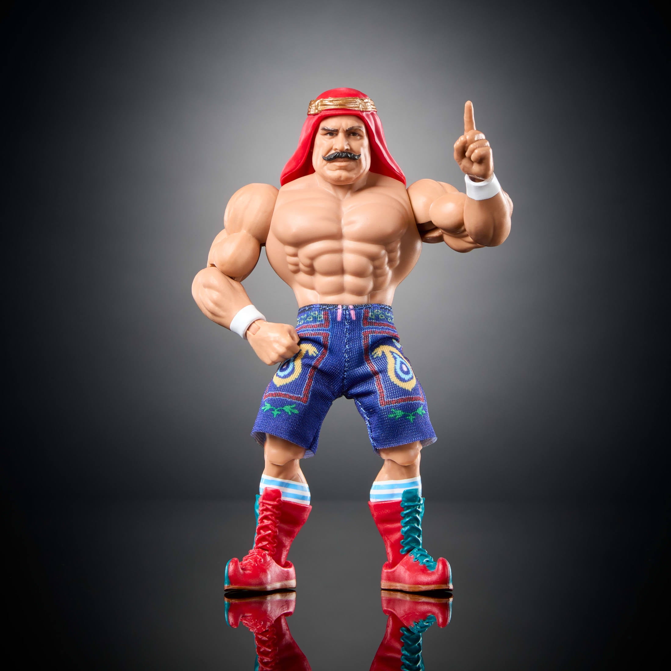 WWE Superstars The Iron Sheik Action Figure & Accessories, Series 14 Retro 6-inch Collectible Set