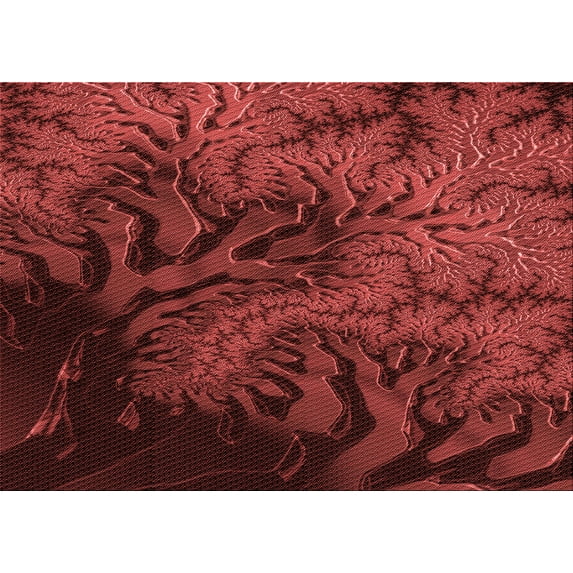 Ahgly Company Indoor Rectangle Patterned Maroon Red Area Rugs, 2' x 4'