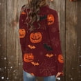 thumbnail image 3 of WXLWZYWL Halloween Cardigans for women 2024 Ghost Pumpkin Bat Spide Web Witch Graphic Coats Long Sleeve Lightweight Tops Open Front Fall Jackets, 3 of 5