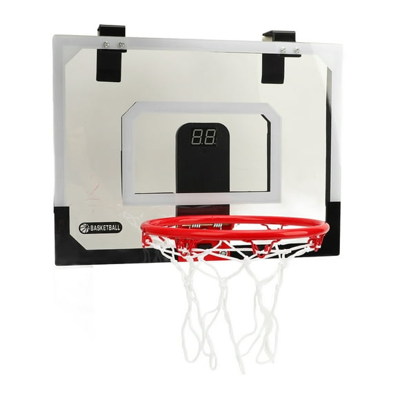 Indoor Mini Basketball Hoop Set, Mini Basketball Hoop Set PC Plastic Punch Free with Air Pump for Living Room