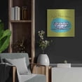 thumbnail image 4 of Luxe Metal Art 'Colorful Coffee Cafe Parisien No Border' by Sue Schlabach, Metal Wall Art, 24"x24", 4 of 8