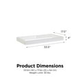 thumbnail image 4 of Novogratz Harper Baby Changing Table Dresser Topper, Nursery, White, 4 of 8