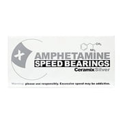 Amphetamine Skateboard Longboard Speed Bearings Set of 8 Pre-Lubricated Ceramic Silver