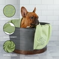 thumbnail image 3 of Animal Planet  Microfiber Dog Bath Towel (Aqua ) Embroidered Puppy Pattern, 3 of 7