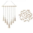 thumbnail image 3 of DIY Install, Hanging Photo Display Boho Macrame Wall Hanging for Bedroom Livingroom Decor, 3 of 6