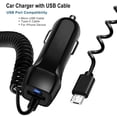 thumbnail image 4 of MesaSe Mobile Phone Travel Charger Car Cigarette Lighter Socket Cellphone Charging Adapter Spring Cable, 4 of 8