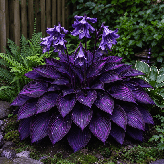 4 Hosta Roots-Low‑Maintenance, Easy‑Grow for Garden Beds,Borders,Plant Pots & Planters