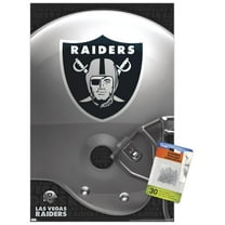 NFL Las Vegas Raiders – Logo 20 Wall Poster with Push Pins, 14.725" x 22.375"