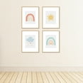 thumbnail image 3 of Big Dot of Happiness Hello Rainbow - Unframed Boho Linen Paper Wall Art - Set of 4 - Artisms - 8 x 10 inches, 3 of 7