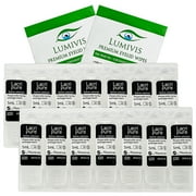 Menicon LacriPure Rinsing & Insertion Saline 14 Vials for Rigid Gas Permeable Contact Lenses - Bundle with 2X Tea Tree Oil Eyelid Eyelash Wipes