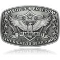 thumbnail image 2 of Western Cowboy Belt Buckle - Patriotic American Flag Deerhide Belt,Punk Belt Buckle,Men's and Women's Western Belt Buckle, 2 of 7
