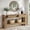 Light Brown, variant on Fnova 63" Farmhouse Console Table with 2 Drawers, Long Sofa Table Behind Couch with Open Shelf, Entryway Table for Living Room, Foyer, Dark Brown