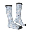 thumbnail image 3 of Balery Blue Butterfly Fun Novelty Socks Men'S Women'S Crew Socks Funny Crazy Novelty Socks Quirky And Cool Socks, 3 of 9