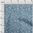 thumbnail image 2 of oneOone Silk Tabby Blue Fabric Paisley Dress Material Fabric Print Fabric By The Yard 42 Inch Wide-9U, 2 of 6