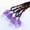 Amethyst Raw Rough, variant on Natural Crystal Quartz Stone Pendulum Hexagonal Pendant Reiki Healing Necklace-Blue Green Fluorite Wrap Rope