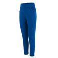 thumbnail image 6 of Women's High Waisted Stretchy Ankle Pants, Straight Leg Pull on Yoga Work Trousers with Pockets, Casual Daily Wear or Office, Breathable and Comfortable Blue M, 6 of 10