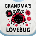 thumbnail image 4 of Inktastic Valentine's Day Grandma's Lovebug Girls Baby Bib, 4 of 4